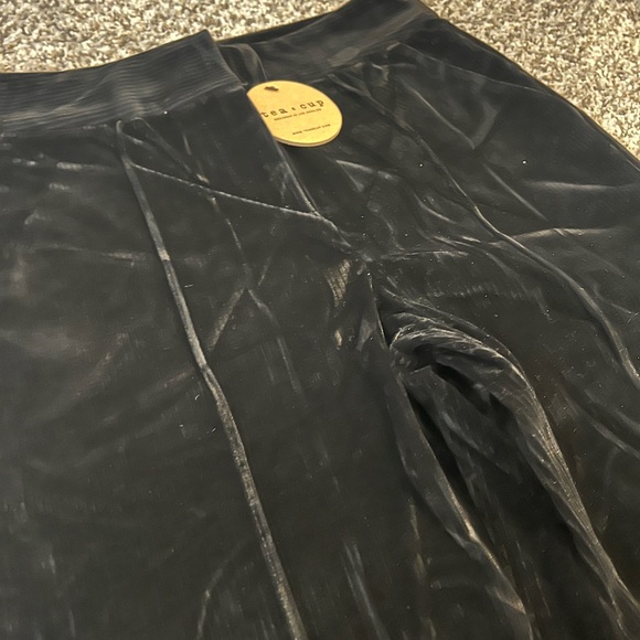 Women’s Black Faux Corduroy Pants - Picture 3 of 5